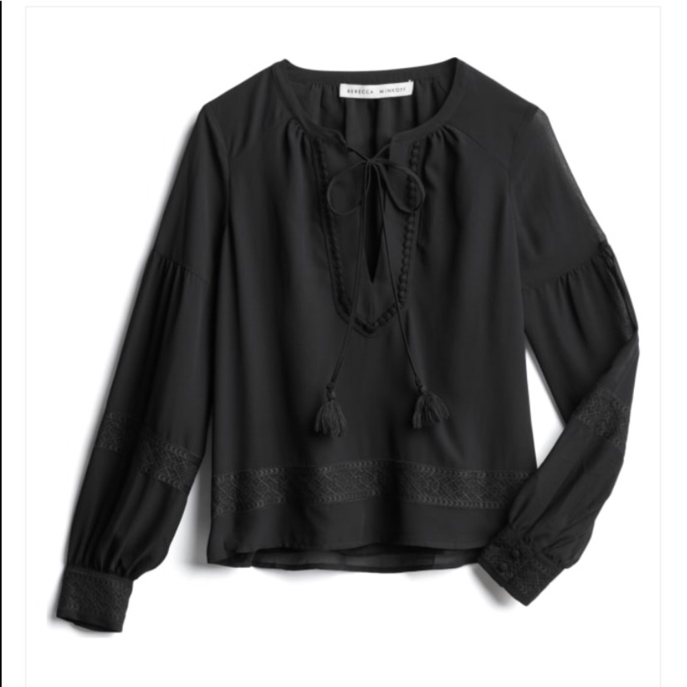 🛍️Rebecca Minkoff Greta embroidered blouse